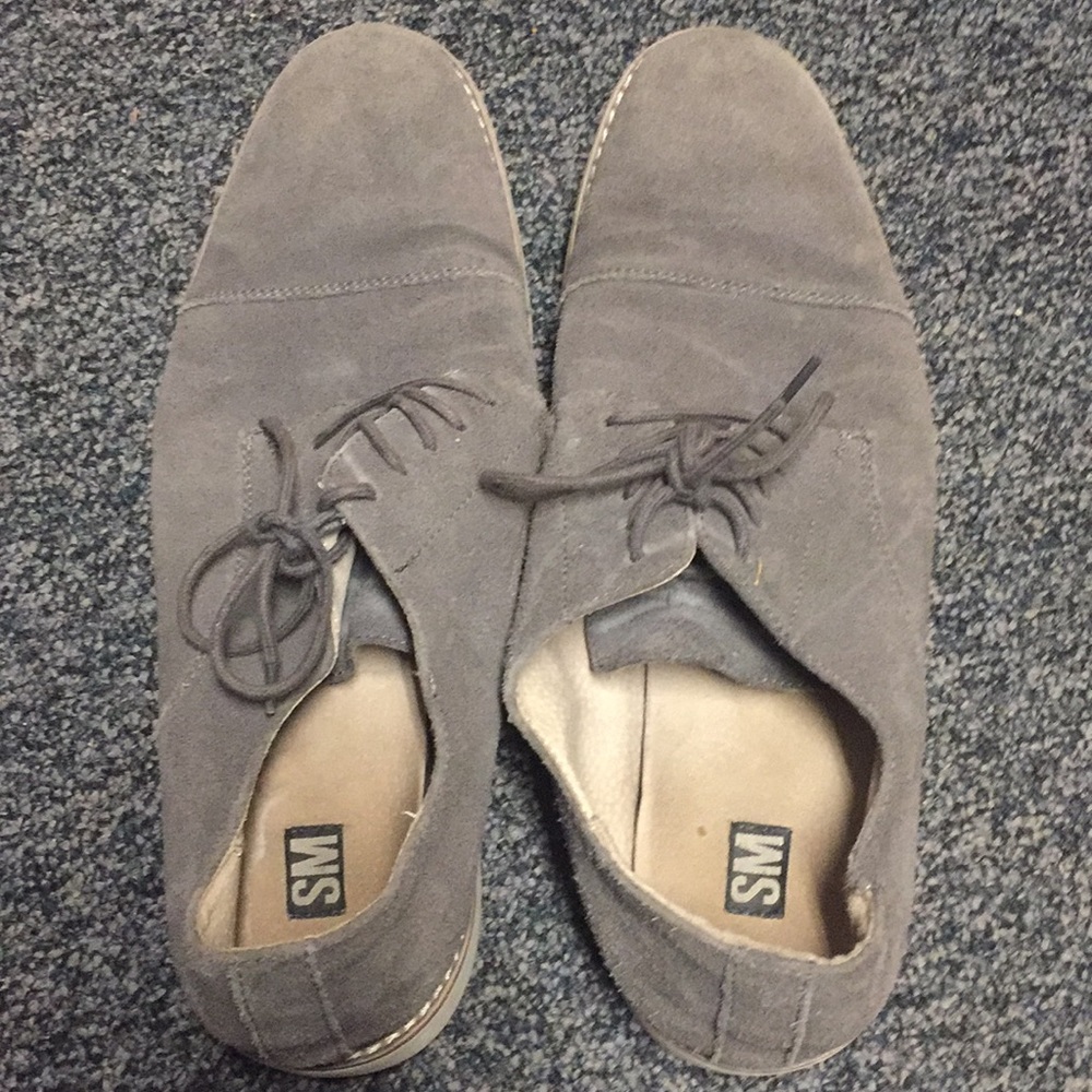 Gray Leather Dress Shoes